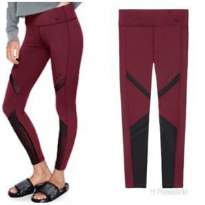 PINK ULTIMATE FLEECE LINED MESH LEGGINGS Sz-Small